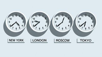 Timezone clocks showing different time Time Zone Clocks, African Interior Design, Unusual Hotels, Clock Display, Office Clock, Hotel Reception, Time Clock, Front Entrance, Decoration Originale