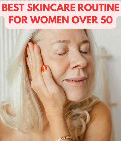 mature woman over 50 with glowing complexion Night Face Care Routine, Skin Care Routine Steps Over 40, Skin Care Routine 40s For Women, Skincare Routine For Over 50, Night Time Skin Care Routine Over 40, Skin Care Routine For 50s For Women, Skin Lightener, Face Routine, Facial Routines