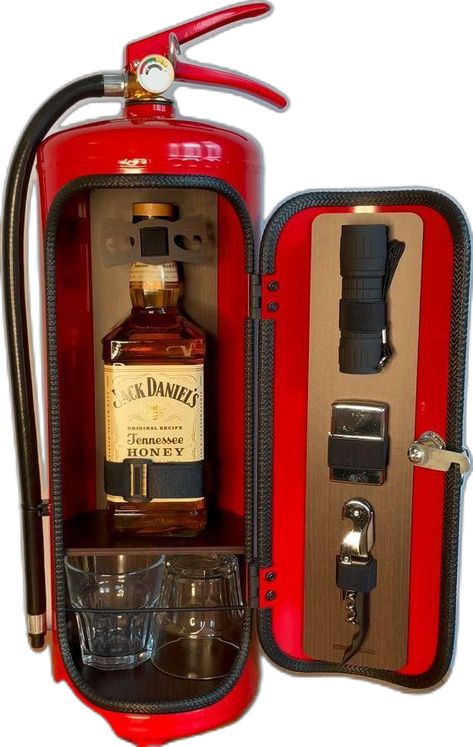 Jerry Can Mini Bar, Firemen Gifts, Diy Rustic Home, Liquor Dispenser, Jerry Can, Firefighter Gifts, Unique Gifts For Him, In Front Of House, Man Cave Bar