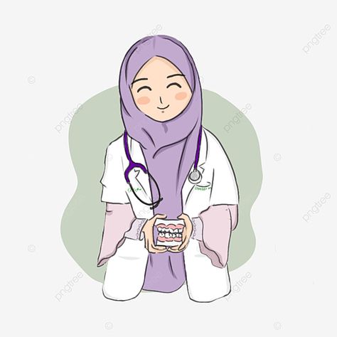 Purple Hijab, Nurse Drawing, Doctor Dentist, Dairy Free Breastfeeding, Indonesian Flag, Kedokteran Gigi, Dental Office Design Interiors, Dentist Doctor, Wearing Purple