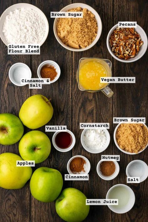 Easy Gluten Free Apple Crumble (No Oats) - Well Fed Baker Apple Crumble No Oats, Gluten Free Crumble Topping, Gluten Free Crumble, Gluten Free Apple Crumble, Vegan Crumble, Gluten Free Apple, Sweet Apples, Gluten Free Flour Blend, Fruit Filling