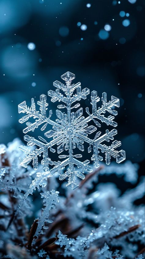 Snowflake Close Up, Winter Background Wallpapers Iphone, Cute Snow Wallpaper, Blue Snow Aesthetic, Dark Winter Aesthetic Wallpaper, Cute Winter Wallpapers Aesthetic, Snow Phone Wallpaper, Snowflakes Aesthetic, Winter Background Aesthetic