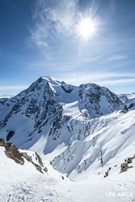 Mountain Landscape Photography, Mountains Aesthetic, Les Arcs, Mountain Pictures, Winter Schnee, Mountain Ranges, Winter Mountain, Mountain Wallpaper, Mountain Photography