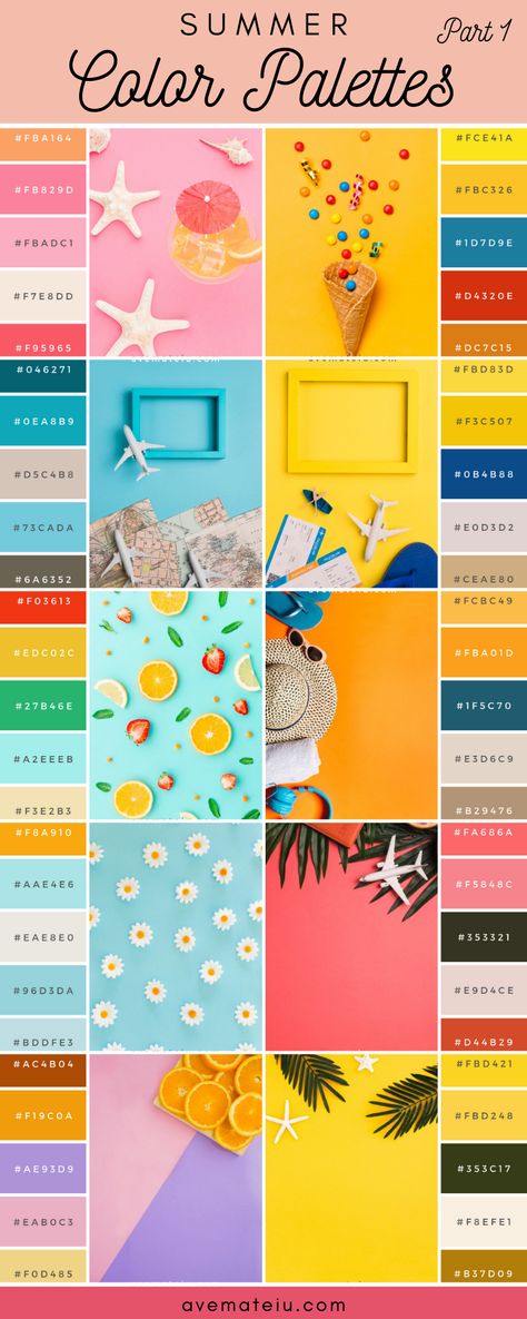 Ave Mateiu Color Palette, Color Combinations For Artists, Color Combinations With Code, Color Code Combinations, Color Combinations For Art, High Fashion Color Palette, Vibrant Color Palette Hex Codes, Retro Hex Codes, 4 Color Combinations Colour Palettes