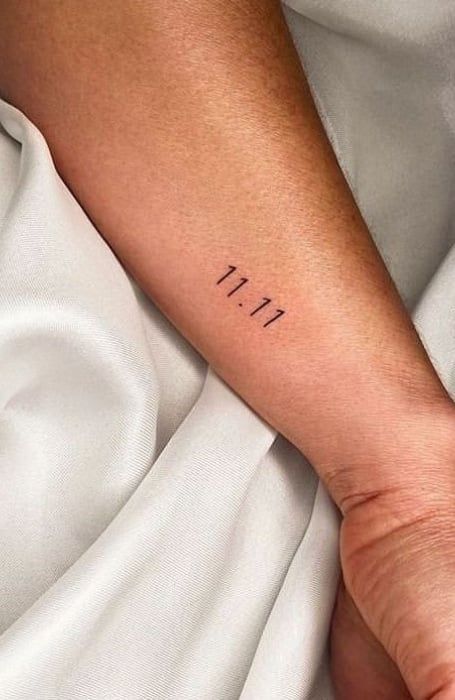 11 11 Tattoo Ideas Design, Mini Tats Aesthetic, 11:11 Tattoo, 1111 Tattoo Ideas, 11:11 Tattoo Ideas, 1111 Tattoo, Detailed Tattoo Designs, 11 11 Tattoo, 11 Tattoo