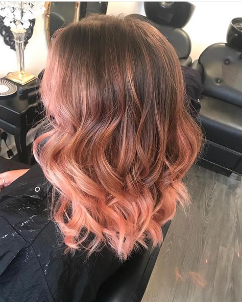 Rose Balayage 😍💗 Balayage Hair Rose, Ombre Hair Ideas, Medium Brown Hair Color, Brown Ombre Hair, Skin Undertones, Medium Brown Hair, Peach Hair, Brown Hair Color, Brown Hair With Blonde Highlights