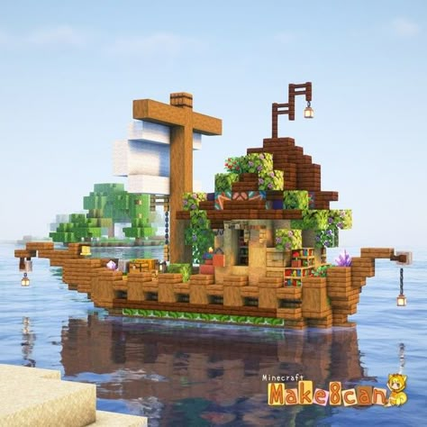 Minecraft Beach House, Minecraft Base, Minecraft Houses Survival, Rumah Minecraft Sederhana, Base Ideas, Minecraft Things, Minecraft House Plans, Minecraft Farm, Minecraft Cottage