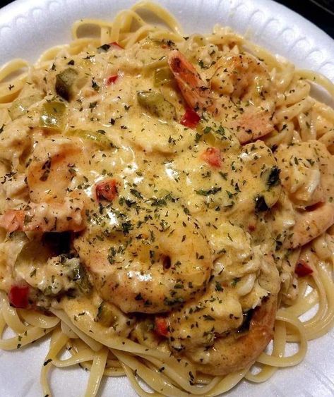 🔥 Soul Food Recipes 😋 The Original | Shrimp & Crab Pasta with Creamy Cajun Sauce Homemade Cajun Alfredo Sauce, Lump Crab Recipes, Cajun Alfredo Sauce, Crab Pasta Recipes, Creamy Cajun Sauce, Cajun Alfredo, Crab Pasta, Creamy Shrimp Pasta, Cajun Sauce