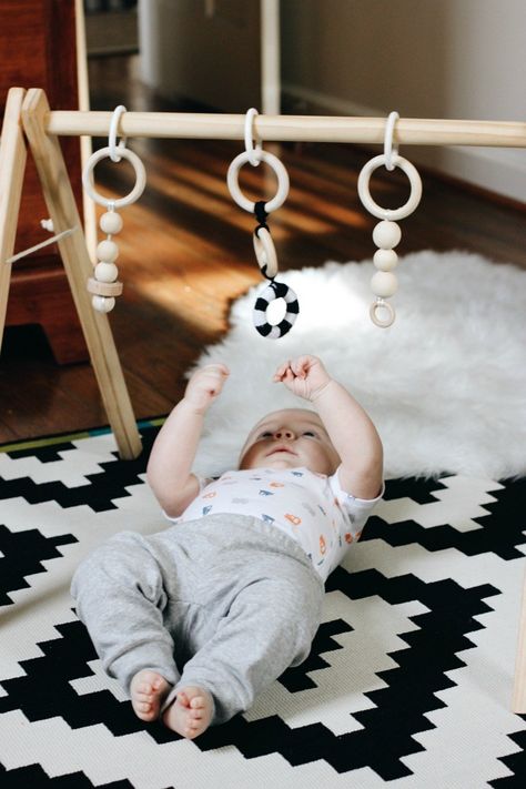 Dressing Baby Boy With Carter’s Little Planet Organics Wooden Play Gym, Baby Activity Gym, Wooden Baby Gym, Baby Gym Toys, Baby Play Gym, Baby Zimmer, Diy Bebe, Baby Room Inspiration, Play Gym