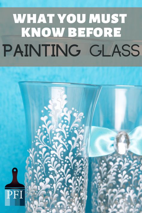 Painted Furniture Ideas | 3 Ways to Hand-Paint Glass - Painted Furniture Ideas Acrylic Glass Painting Ideas, Paint Wine Bottles, Painted Furniture Ideas, Glass Paint Markers, Alcohol Ink Glass, Painting Glass Jars, Paint Mediums, Painted Glass Bottles, Painted Glass Vases