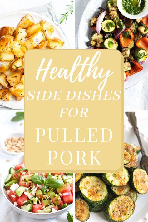 Need a healthy side dish for pulled pork? Check out this list. Best Sides With Pulled Pork, Healthy Sides For Pulled Pork, Bbq Pulled Pork Side Dishes, Salad To Go With Pulled Pork, Best Sides For Pulled Pork, Bbq Sandwich Sides, Side Dishes For Pork Ribs, Pulled Pork Side Dishes Ideas, Sides For Bbq Pork