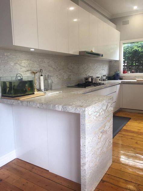 Granite Benchtop, White Granite, Oxford White, New Home Designs, Design Ideas, Oxford, New Homes, Dream House, House Design