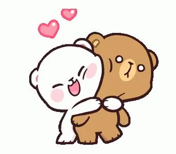 Milk And Mocha Hugs GIF - MilkAndMocha Hugs BearCouple GIFs Teddy Bears, Animated Gif, Mocha, Bears, Milk, Teddy Bear, Gif