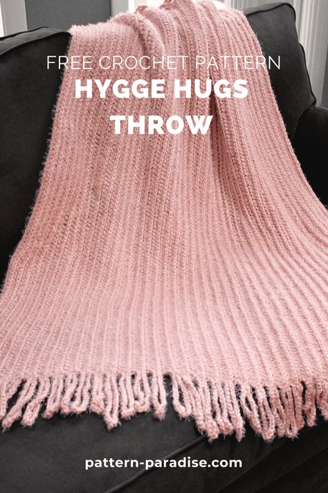 Free Crochet Pattern: Hygge Hugs Throw | Pattern Paradise Hygge Yarn Crochet Patterns Free, Hygge Crochet Patterns, Hygge Crochet Blanket, Hygge Yarn Crochet Patterns, Crochet Afgans Patterns, Beginner Crochet Blanket Patterns, Crochet Blanket Stitch Tutorial, Hygge Crochet, Hygge Yarn