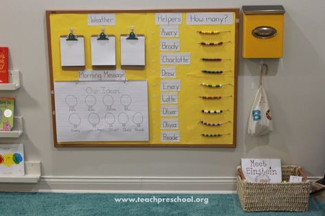 Two simple sign-in routines for pre-k – Teach Preschool Preschool Sign In Ideas, Preschool Sign In, Chalk Table, Teach Preschool, Meeting Ideas, Preschool Planning, Simple Signs, Classroom Signs, Preschool Literacy