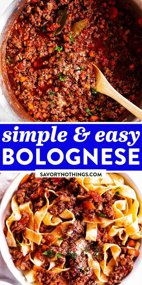 Easy Beef Bolognese Recipe, Spagetti Bolognese Recipe, Bolognese Recipe Easy, Beef Bolognese Recipe, Pasta Bolognese Recipe, Homemade Bolognese Sauce, Homemade Bolognese, Bolognese Sauce Recipe, Beef Ragu