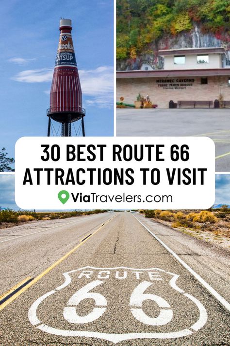 Best Route 66 Attractions to Visit Rt 66 Road Trip, Driving Route 66, Cars The Movie, Route 66 Oklahoma, Usa Trips, Route 66 Attractions, Route 66 Trip, Tennessee Road Trip, Old Route 66