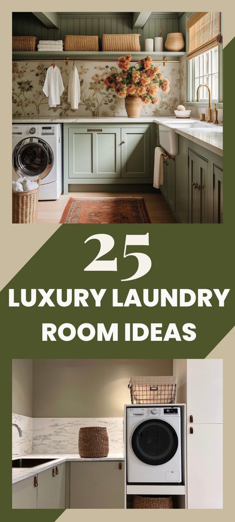 25 luxury laundry room ideas Laundry Renovation Ideas, Luxury Laundry Room Ideas, Luxury Laundry Room, Organization Laundry Room, Elegant Laundry Room, Laundry Renovation, Luxury Laundry, Laundry Room Paint, Narrow Laundry Room