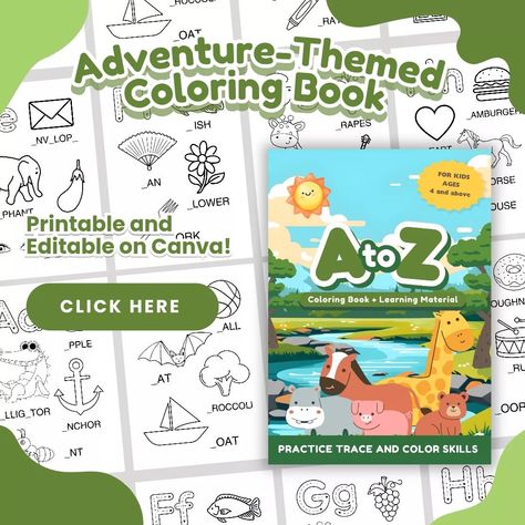 🎉 Check out our Adventure-Themed Busy Books! (editable on canva) Our very own digital busy books featuring a variety of activities with different characters that will surely provide an interactive and colorful experience to your toddler's curious mind, while letting them enjoy learning through different kinds of educational games. Explore three captivating books, each packed with 20+ pages of engaging activities : 📌Color it 📌Tracing Letters 📌Color the Number 📌Match and Connect 📌Find it and... Busy Books For Kids, Busy Book Ideas, Gen Chem, Coding Books, Kids Book Illustration, Coloring Book Cover, Digital Ideas, Preschool Activities Toddler, Busy Books