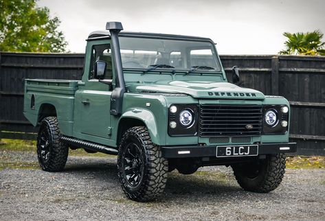 pickup truck Defender Pickup, Land Rover Pick Up, Land Rover Defender Pickup, Desert Sled, Defender 130, Triumph Tr6, Pick Up Truck, Land Rover Defender 110, Pop Up Camper