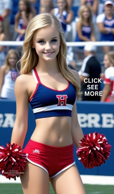 School Girly Photography, Cute Cheer Poses Individual, Teen Cheerleader, Teen Swimwear, Cheerleading Picture Poses, Cheerleading Pics, College Cheerleader, Famous Cheerleaders, Fit Lady