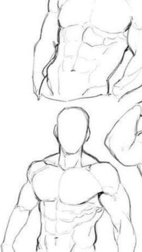 Male Chest Side View, Man Chest Drawing, Cute Eyes Drawing, Drawing Body Poses, Human Anatomy Drawing, Manga Drawing Tutorials, Creative Drawing Prompts, Body Reference Drawing, Poses References