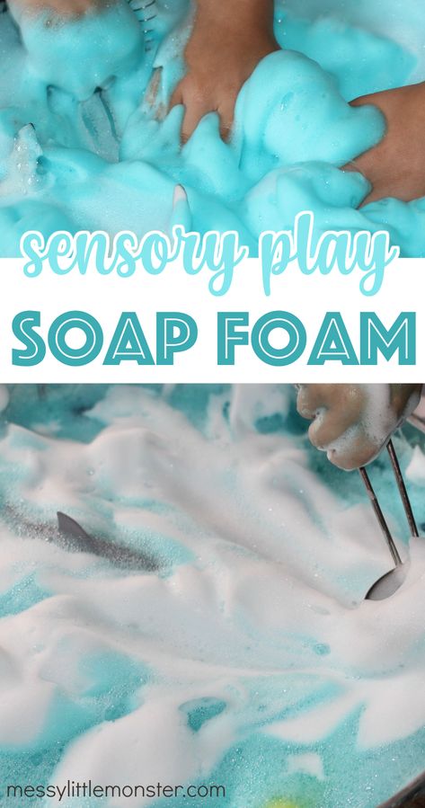 Pirate Sensory Play, Pirate Messy Play, Sensory Play Activities Preschool, Indoor Sensory Play, Sensory Play Recipes, Messy Play Activities, How To Make Foam, Sensory Activities For Preschoolers, Shark Activities