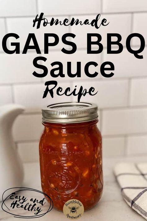 If you want to make your own easy and delicious GAPS BBQ sauce recipe at home, you’ve come to the right place! This GAPS BBQ sauce recipe made from scratch without ketchup pairs perfectly with my Braised Beef Short Ribs, chicken, or pulled pork. You will love how easy the BBQ sauce recipe is to make, and by making it yourself you eliminate all the nasty ingredients store-bought BBQ sauce. Gaps Diet Recipes, Braised Beef Short Ribs, Homemade Bbq Sauce Recipe, Paleo Sauces, Gaps Recipes, Gut Healing Recipes, Healing Recipes, Gaps Diet, Bbq Sauce Recipe