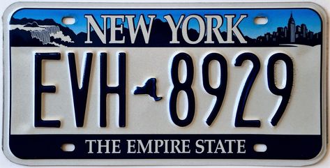 Car Number Plates, State Design, American Flag Wallpaper, New York City Skyline, The Empire State Building, Racing Car Design, Car Plates, Adirondack Mountains, Photo Editing Techniques