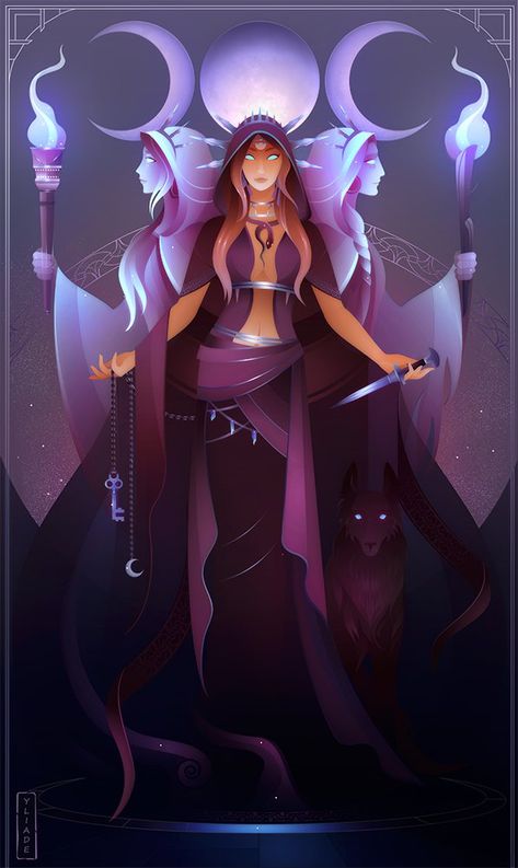 Greek Goddess Of Magic, Ancient Egyptian Gods, Greek Mythology Art, Magic Powers, Goddess Energy, Roman Mythology, Mythology Art, Egyptian Gods, Greek Goddess