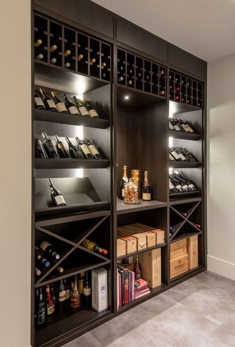 Under Stairs Wine Cellar, Wine Cellar Wall, Wine Storage Wall, Wine Room Design, Home Wine Bar, Wine Cellar Basement, Wine Rack Design, Perjalanan Kota, Wine Closet