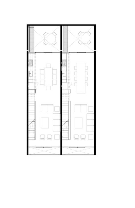 Gallery of Pachuca Apartments / PPAA Pérez Palacios Arquitectos Asociados - 34 Patio Windows, Houses In Mexico, Duplex Plans, Mexico City Mexico, Huge Windows, Exposed Concrete, Ground Floor Plan, City House, Family House