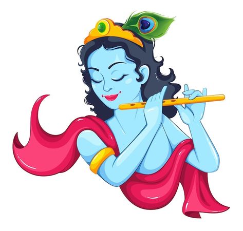 Janmastami Special Images, Janmashtami Special Painting, Lord Krishna Rangoli Design, Lord Krishna Wall Painting, Janmashtami Special Drawing, Cute God Images, Cute God Drawing, Krishna Vector Art, Happy Janmashtami Drawing