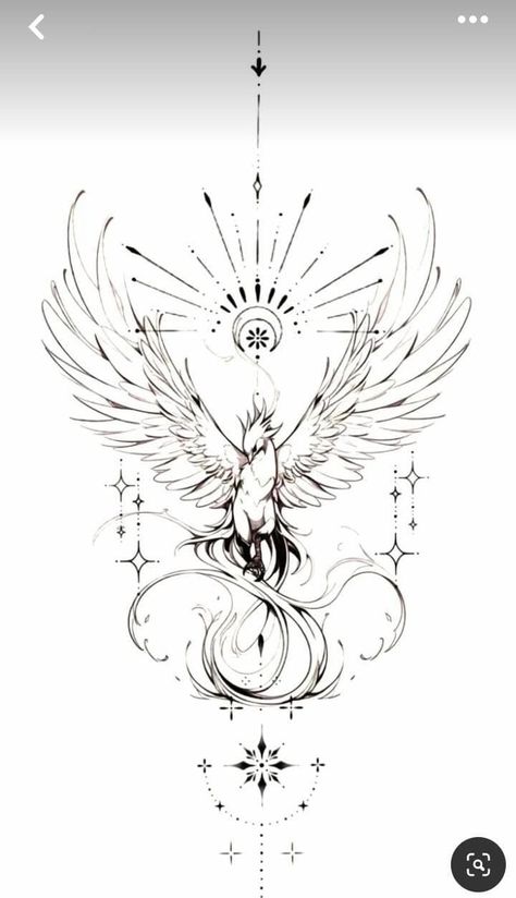 Kabbalah Tree Of Life Tattoo, Phoenix Back Tattoos, Pheonix Tattoo Stencils, Phoenix Tattoo Meaning, Feniks Tattoo, Phoenix Tattoo Ideas, Phoenix Back Tattoo, Tato Phoenix, Fenix Tattoo