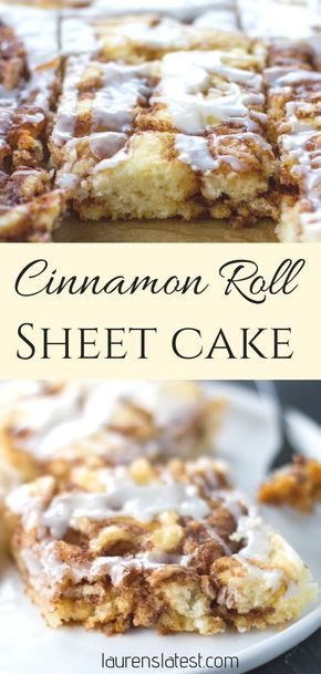 Cinnamon Roll Sheet Cake, Cake Mix Cinnamon Rolls, Cake Cinnamon, Cake Mix Desserts, Cinnamon Roll Cake, Sheet Cake Recipes, Oreo Dessert, Easy Cinnamon, Coffee Cake Recipes