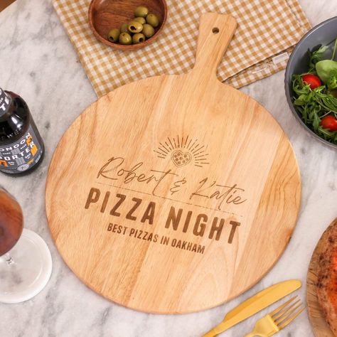 @thatsnicethatuk posted to Instagram: Sit back and share the pizza with your very own personalised serving board! Perfect for Date Night! #pizzalover #pizzatime #giftideas Pizza Board, Custom Pizza, Personal Pizza, Sentimental Wedding, Wooden Serving Boards, Wooden Chopping Boards, Pizza Night, Valentines Gifts For Him, Girls Handmade