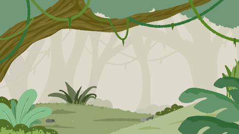 Cartoon forest background illustration. Check out the link for more cartoon background illustration. Simple Forest Background, Cartoon Forest Background, Forest Background Illustration, Moodboard Layout, Cute Animals Clipart, Jungle Cartoon, Cartoon Forest, Book Texture, Jungle Background