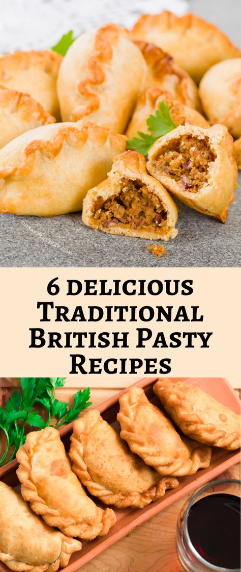 The British Pasty is a hearty, savory dish that has been around for centuries. Here are 6 Traditional British Pasty Recipes to try! British Pasties Recipes, British Pies Recipes, English Pasties Recipes, Irish Pasties Recipes, Pasty Recipe Easy, English Pastry Recipes, British Hand Pies, British Food Recipes Traditional, Cornish Pasties Recipes