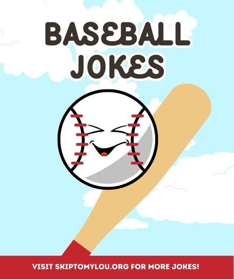 Baseball Jokes | Skip To My Lou Baseball Rain Humor, Baseball Jokes For Kids, Rain Humor, Baseball Puns, Baseball Jokes, Kid Jokes, Lunchbox Jokes, Skip To My Lou, Baseball Park