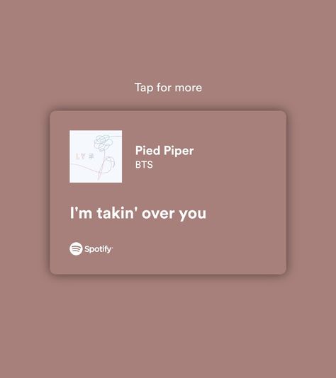 Pied Piper Bts Lyrics, Pied Piper Bts, Bts Spotify, Collages Art, Bts Music, Song Lyric Posters, Bts Lyrics, Pied Piper, Bts Lyrics Quotes