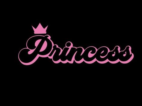 Car decal/Sticker made with permanent vinyl.  ☆- INCLUDED IN YOUR ORDER - ☆ ✘- Application Instructions  ✘- Application Card ✘- Alcohol wipe Cute Pink Graphics, Black And Pink Stickers, Cute Fonts Alphabet, Y2k Princess, Princess Car, Ig Quotes, Pink Glitter Wallpaper, Cute Wallpapers For Ipad, Cool Shirt Designs