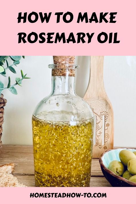 Rosemary holds a distinguished status as both a healing and culinary herb. Infusing rosemary into oil is a simple process that allows the herb’s aroma and properties to transfer into the carrier oil. This creates Homemade Cosmetics, Rosemary Infused Oil, Make Rosemary Oil, Rosemary Herb, Rosemary Oil For Hair, Olive Oil Recipes, Infused Oil, Lamb Dishes, Infused Olive Oil