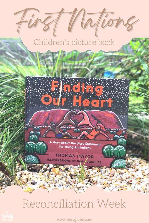 If you are looking for a First Nations children's book to use for your modelled reading lesson, that incorporates Aboriginal and Torres Strait Islander Histories and Cultures as a part of your history program, for Reconciliation or NAIDOC Week. Then come and check out Finding Our Heart by Thomas Mayor and illustrated by Blak Douglas. It is a perfect children's picture book, about the Uluru Statement for our youngest of Children. Just one way you can "Be Brave. Make Change." Reconciliation Week, Aboriginal Education, Indigenous Education, Aboriginal History, Early Childhood Learning, Teacher Freebies, Aboriginal Culture, Naidoc Week, Preschool Art Activities