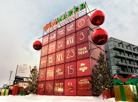 Container Mall, Giant Calendar, Primark Christmas, Mall Christmas, Out Of Home Advertising, Visual Advertising, Coca Cola Christmas, Advent Calenders, Christmas Calendar