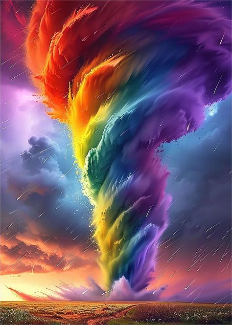 AB luxurious polyester cloth diamond Painting Kits  | tornado Tornado Wallpaper, Backgrounds Painting, Rainbow Wallpaper Backgrounds, Rainbow Backgrounds, Cute Wallpapers For Android, Wonder Art, Original Iphone Wallpaper, Rainbow Sky, Products Ideas