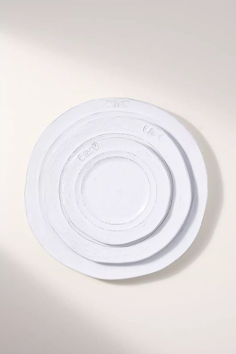 The Glenna Italian Earthenware Bread Plates, Set of 4 | AnthroLiving Plates Set, Plate Sets, Earthenware, Anthropologie, Bread