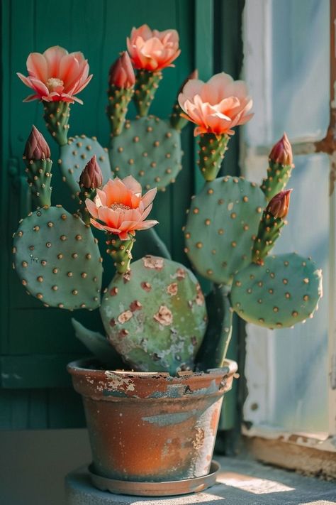 Indoor Flower Plants, Dessert Plants, Cactus With Flowers, Indoor Cactus Plants, Add Color To Your Home, Cactus Bloom, Cactus Paintings, Cactus House Plants, Cactus Blossom