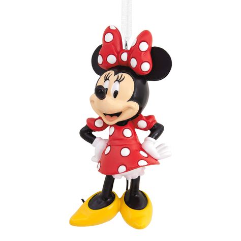 PRICES MAY VARY. Batteries Required: False Treat Disney fans to this Minnie Mouse Christmas ornament. Charming decoration features Minnie striking a classic pose in her red-and-white polka dot dress and hair bow. Great Christmas gift idea for fans of Minnie Mouse and Disney. Resin ornament is ready to hang on your Christmas tree with a hanger attachment. Purchase Includes: One Hallmark Christmas tree ornament packaged in a box. Ornament Size Approx.: 1.68 x 3.53 x 0.94 Unit count: 1.0 Natal, Pop Culture Gifts, Minnie Mouse Christmas, Hallmark Christmas Ornaments, Mouse Christmas, Disney Ornaments, Bow Making, Hallmark Keepsake Ornaments, Hallmark Christmas