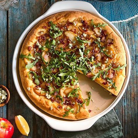 Bacon Pizza, Caramelised Apples, Pampered Chef Consultant, Pampered Chef Recipes, The Pampered Chef, Pizza Ingredients, High Fat Foods, Delicious Pizza, Autumn Flavors