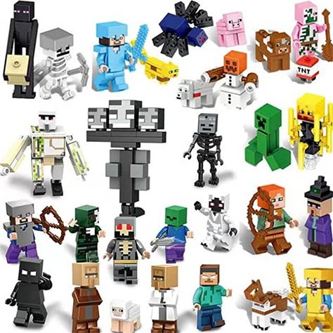 Army Building, Minecraft Toys, Minecraft Blocks, Kids Fans, Lego Minecraft, Lego Minifigure, Construction Toy, Puzzle Set, Building Blocks Toys